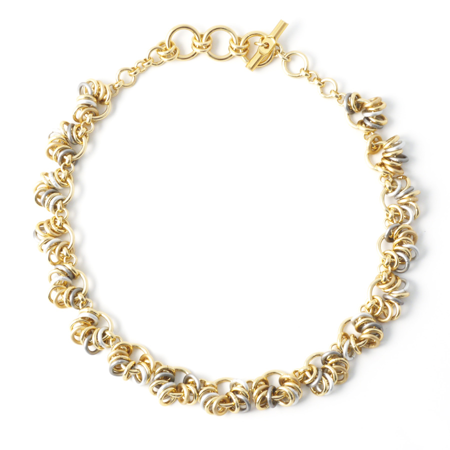 Aluminium Jewellery Chain 15 Necklace (Small Loop) Silver/Gold