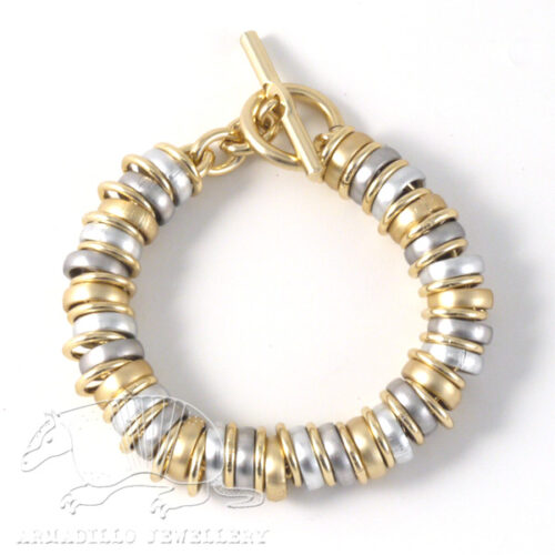 Aluminium Jewellery RRG Bracelet (Large Tube) - Silver / Gold