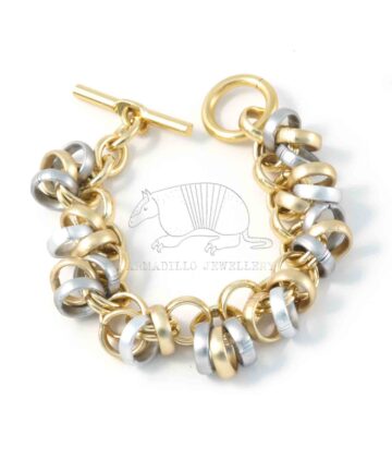 Aluminium Jewellery Chain 12 Bracelet ( Large Loop) - Silver/Gold