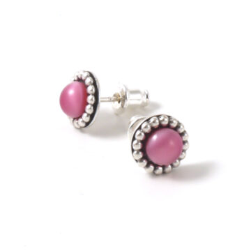 Sergio Mini-stud Earrings - Rose Pink
