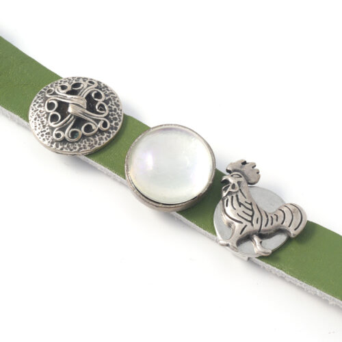 Sari Leather Strap with 3 Buttons - No 10 - Image 2