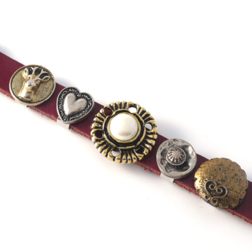 Sari Leather Strap with 5 Buttons - No 1 - Image 2
