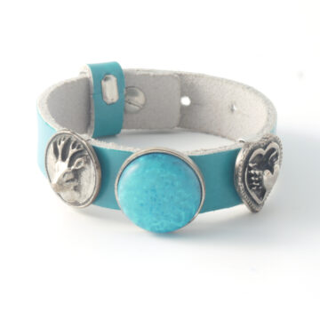 Sari Leather Strap with Buttons - No 3
