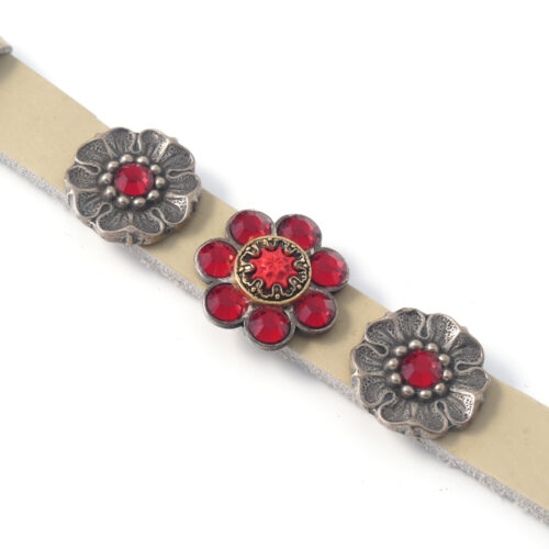 Sari Leather Strap with 3 Buttons - No 8 - Image 2
