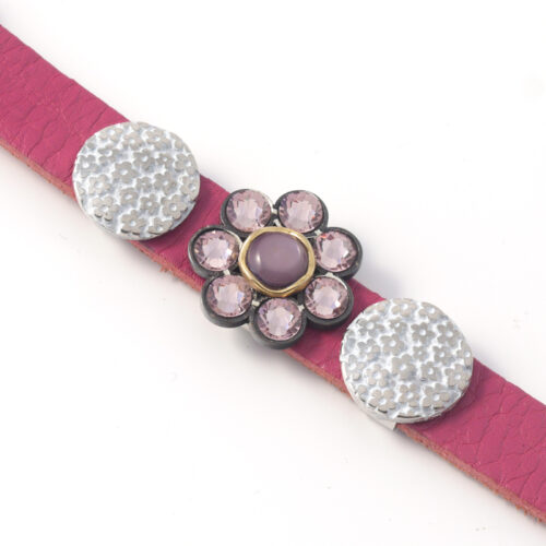 Sari Leather Strap with 3 Buttons - No 9 - Image 2