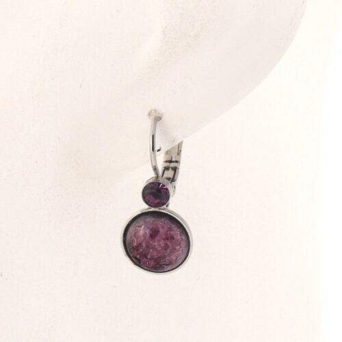Bohemia Drop Earrings - Colour 11 (Mauve)/s - Image 3