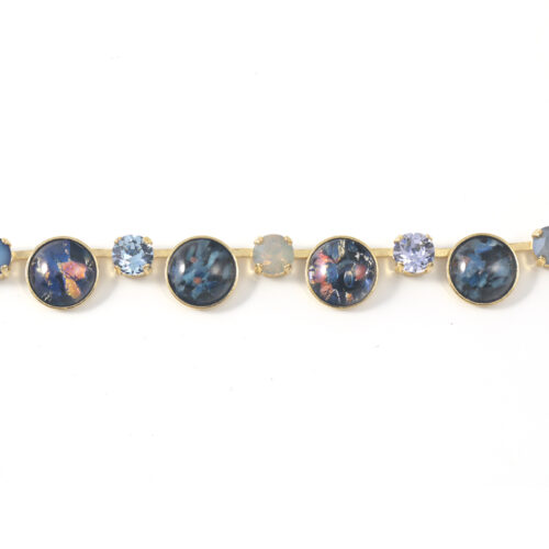 Bohemia Bracelet 01 – Colour 06 (Blue-Grey) / Gold - Image 2