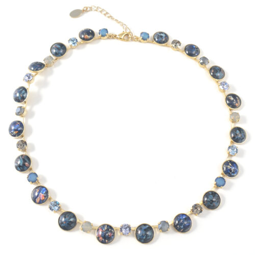 Bohemia Necklace 01 – Colour 06 (Navy Mix) / Gold