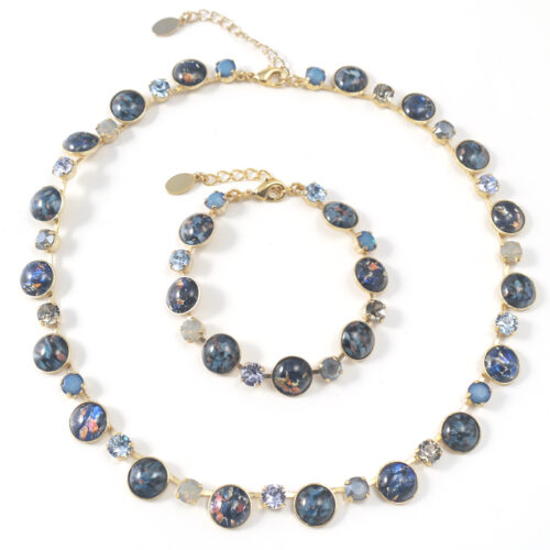 Bohemia Bracelet 01 – Colour 06 (Blue-Grey) / Gold - Image 3