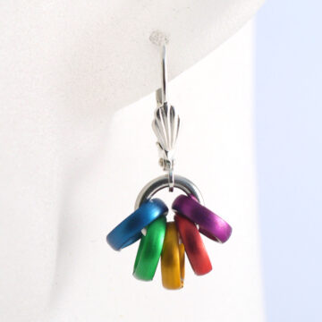 Aluminium Jewellery Drop Earrings - Multicolour/Silver