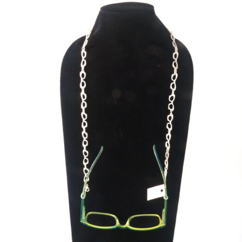 Cellulose Acetate Glasses Chain Style 1 - White Shell - Image 4