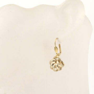 Aluminium Jewellery Drop Earrings - Shiny Gold