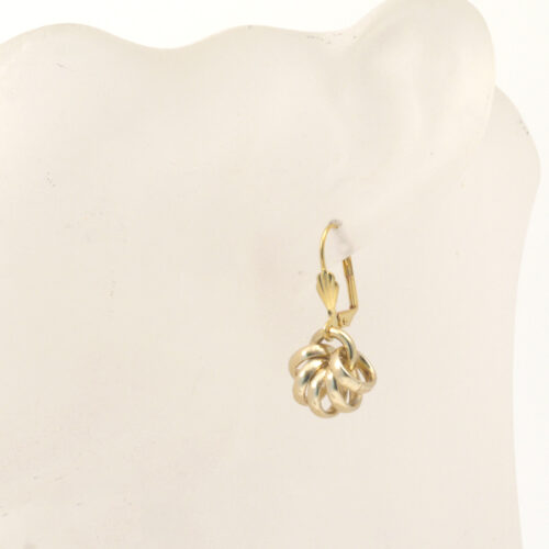 Aluminium Jewellery Drop Earrings - Shiny Gold