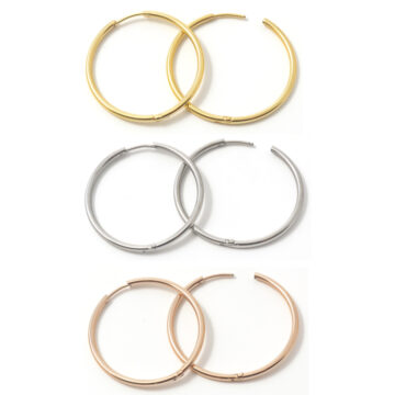 1919 30mm x 2mm Hoops in 3 Colours