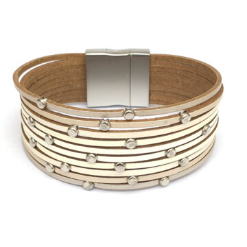 Callista Leather Bracelet - Natural Mix