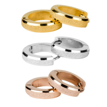 1867 9mm x 2mm Diamond Finish Hoops