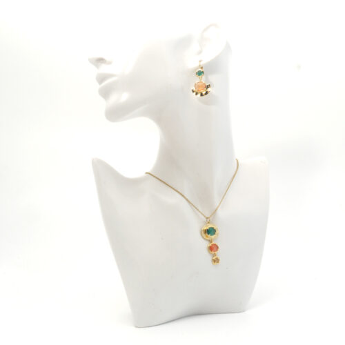 Anartxy 3-Stone Necklace - Citrus - Image 2