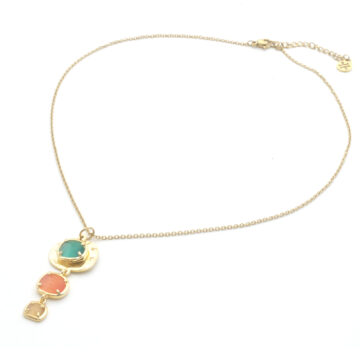 Anartxy 3-Stone Necklace - Citrus