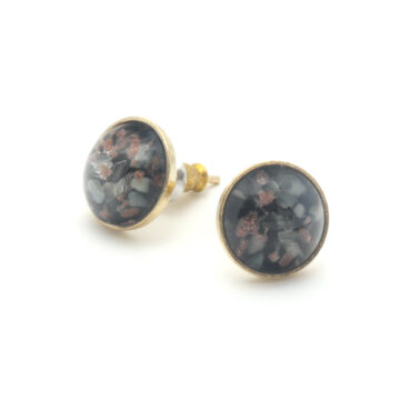 Bohemia Stud Earrings Col 12 (Grey-rosé)/g