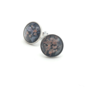 Bohemia Stud Earrings Col 12 (Grey-rosé)/s