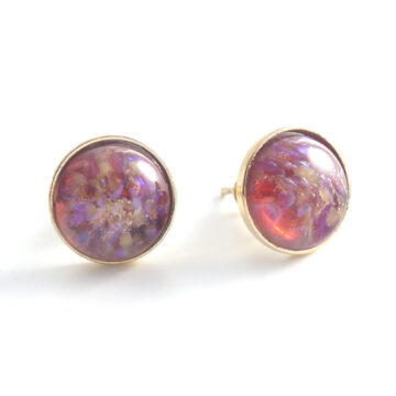 Bohemia Stud Earrings Col 06 (Lilarot)/g
