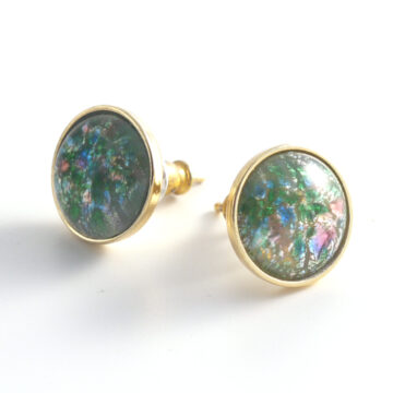 Bohemia Stud Earrings Col 14 (Mid-green)/g