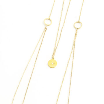 KK Long Necklace SD36 - Gold