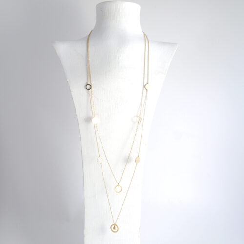 KK Long Necklace SD37 - Gold - Image 3