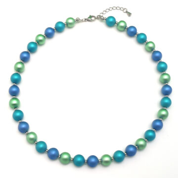 Mooi Small Round Bead Necklace - Mediterranean