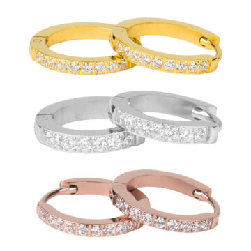 1869 12mm x 1.5mm Large Sparkle Hoops