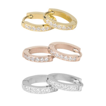 1922 6mm x 1.5mm Tiny Sparkle Hoops