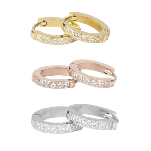 1922 6mm x 1.5mm Tiny Sparkle Hoops