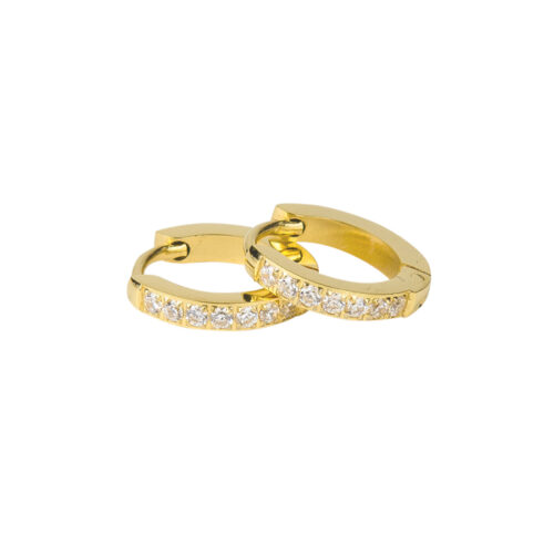 1922 6mm x 1.5mm Tiny Sparkle Hoops - Image 2