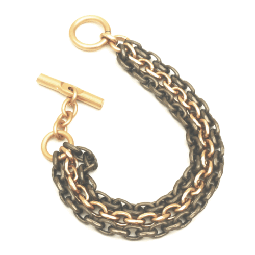 Aluminium Jewellery Chain 3 Bracelet - Silver, Anthracite, Black - Image 3