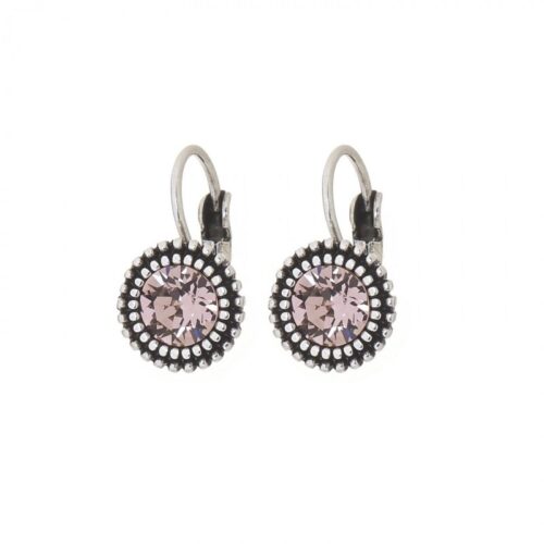 Biba Small Crystal Drops - Light Amethyst / Silver