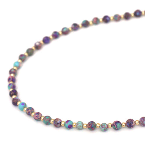 Biba Stone Bead Necklace - Multicolour/Gold