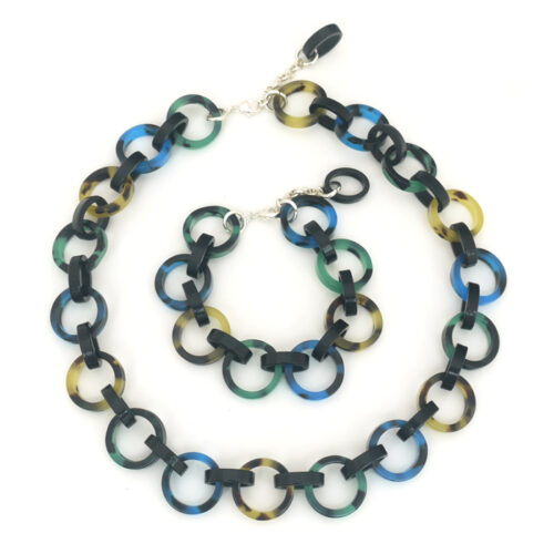 Cellulose Acetate Bette Necklace - Multicolour - Image 2
