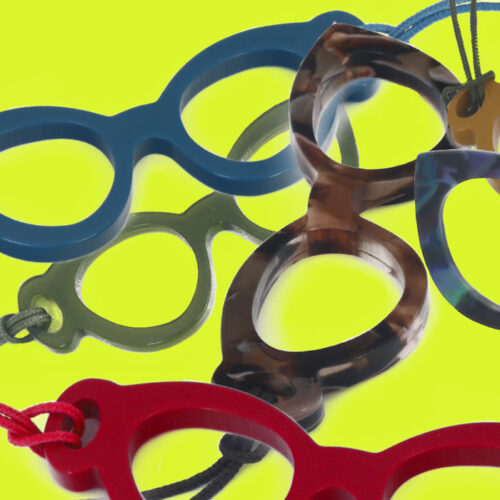 Cellulose Acetate Glasses Hanger Style 1 - Groovy Turquoise - Image 4