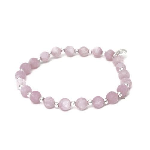 Biba Stone Bead Necklace - Lt Pink /Silver - Image 4
