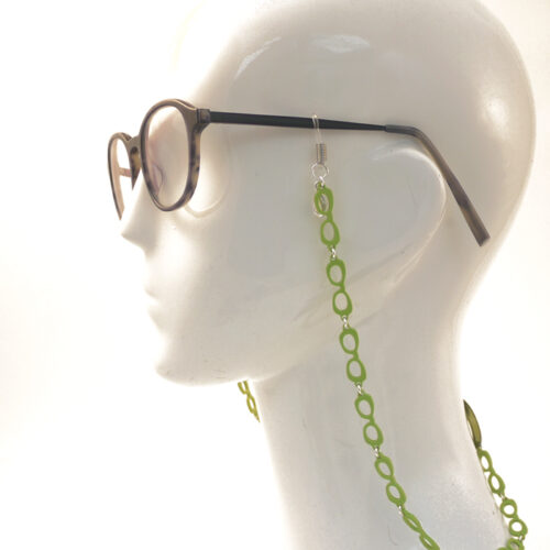 Cellulose Acetate Glasses Chain - Baby Leaf - Image 3