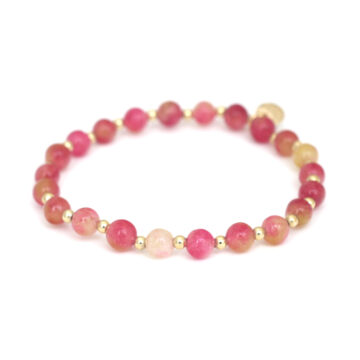 Biba Stone Bead Bracelet Light Rose/Gold (Col 28)