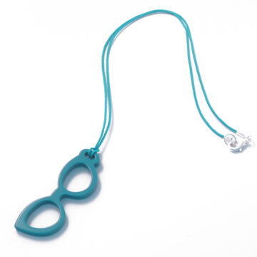 Cellulose Acetate Glasses Hanger Style 1 - Groovy Turquoise