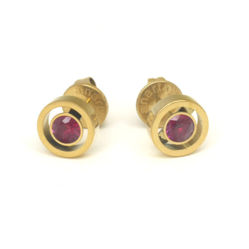 Anartxy Circle Studs - in 2 colours - Image 3