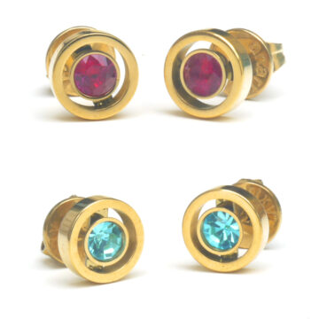 Anartxy Circle Studs - in 2 colours