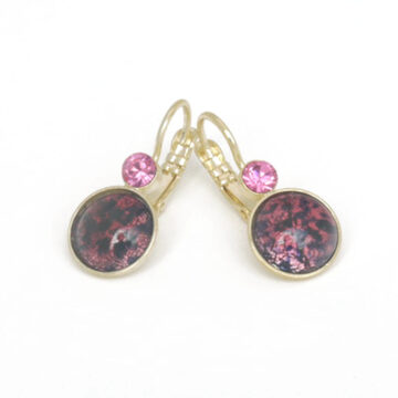 Bohemia Drop Earrings - Colour 10 (Pink Melon) / gold