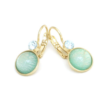 Bohemia Drop Earrings - Colour 13 (New Mint) / gold