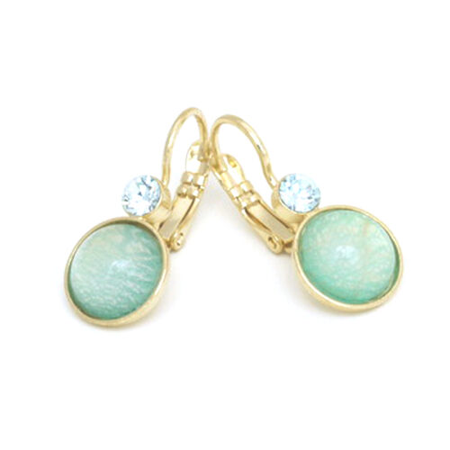 Bohemia Drop Earrings - Colour 13 (New Mint) / gold