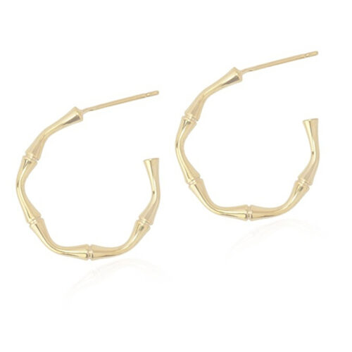 Anartxy 20mm Bamboo Hoops - Gold