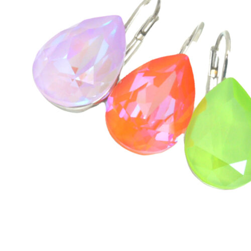 Teardrop Crystal - Shiny Lime Delite / Silver - Image 2