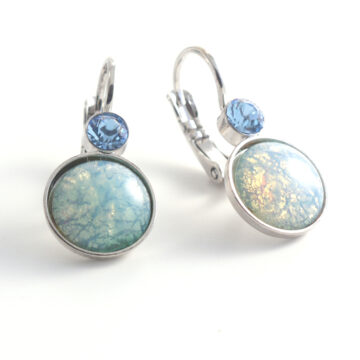 Bohemia Drop Earrings - Colour 13 (Mint)/ silver